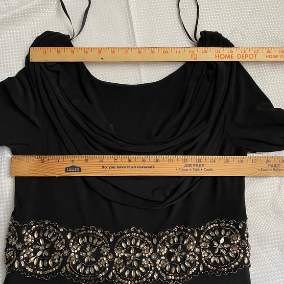 Alex Evenings Elegant Prom Dress Long sleeve Embellished Beaded Sequined - Picture 7 of 15